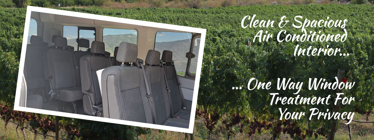 Wine Tour Van Interior